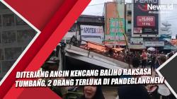 Baliho Raksasa Tumbang Diterjang Angin Kencang di Pandeglang, 2 Orang Terluka