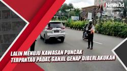 Lalin Menuju Kawasan Puncak Bogor Terpantau Padat, Ganjil Genap Diberlakukan<