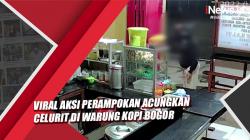 Viral Aksi Perampok Acungkan Celurit di Warung Kopi Bogor