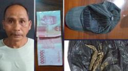 Kakek Ditangkap usai Nyopet di Pasar Inpres, Uang Rp1 Juta dan Paket Ganja Disita