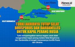 Infografis Turki Akhirnya Tutup Selat Bhosporus dan Dardanelles untuk Kapal Perang