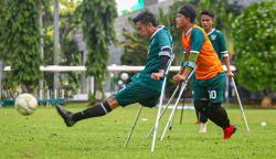 Pemain Timnas INAF Tetap Semangat Berlatih meski Terancam Gagal Ikut Piala Dunia