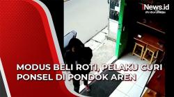 Modus Beli Roti, Pelaku Curi Ponsel di Pondok Aren Tangsel Terekam CCTV