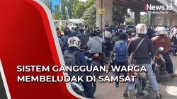 Sistem Pelayanan Alami Gangguan, Warga Membeludak di Kantor Samsat Jaktim