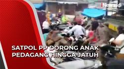 Satpol PP Dorong Anak Pedagang Ikan hingga Jatuh saat Penertiban PKL di Gunungsitoli