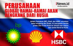 Infografis Perusahaan Global Ramai-ramai Akan Hengkang dari Rusia