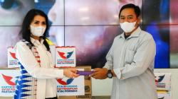 Kartini Perindo Beri Santunan ke Balita yang Berjuang Sembuh usai Operasi Pengangkatan Tumor di Pipi