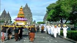 Umat Hindu di DIY dan Jateng Gelar Ritual Tawur Agung Kesanga di Candi Prambanan