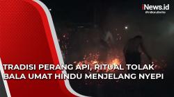 Video Tradisi Perang Api, Ritual Tolak Bala Umat Hindu Menjelang Nyepi