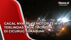 Video Gagal Nyalip, Pemotor Tewas Terlindas Truk Tronton di Cicurug Sukabumi<