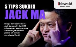 Infografis 5 Tips Sukses Jack Ma