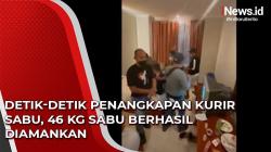 Detik-Detik Penangkapan Kurir Sabu, 46 kg Sabu Berhasil Diamankan