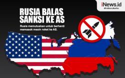 Infografis Rusia Balas Sanksi Barat dengan Setop Kirim Mesin Roket ke AS