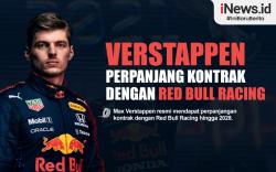 Infografis Max Verstappen Perpanjang Kontrak dengan Red Bull Racing