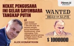 Infografis Pengusaha Rusia Gelar Sayembara Tangkap Putin Berhadiah Rp14 Miliar