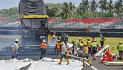 Dulu Tanah Merah, Kini Parkiran di Sirkuit Mandalika untuk Penonton Dibeton 