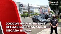 Presiden Jokowi Hadiri Resepsi Keluarga Teman SMA Ibu Negara Iriana