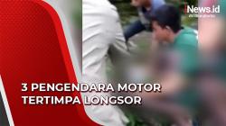 Kronologi 3 Pengendara Motor Tertimpa Longsor di Manado