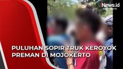 Puluhan Sopir Truk Keroyok Preman di Mojokerto