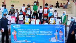 MNC Peduli Trauma Healing Anak-anak Pasaman di Pengungsian dengan Mewarnai