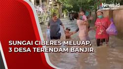 Sungai Ciberes Meluap, 3 Desa Terendam Banjir di Cirebon