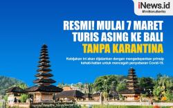 Infografis Mulai 7 Maret Wisman ke Bali Tanpa Karantina