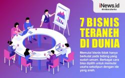 Infografis 7 Bisnis Teraneh di Dunia