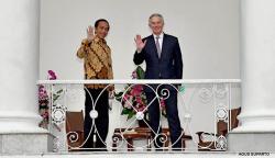 Momen Pertemuan Presiden Jokowi - Mantan PM Inggris Tony Blair Bahas IKN