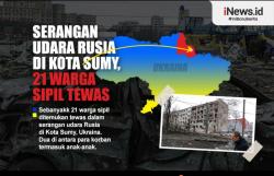 Infografis Serangan Rusia di Kota Sumy, 21 Warga Sipil Tewas