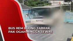 Bus Karyawan Rem Blong Tabrak Pak Ogah hingga Tewas di Semarang