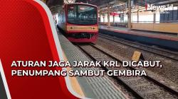 Video Aturan Jaga Jarak KRL Dicabut, Penumpang Sambut Gembira