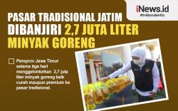 Infografis Pemprov Jatim Gelontorkan 2,7 Juta Liter Minyak Goreng ke Pasar Tradisional 