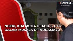 Video Ngeri, Kiai Muda Dibacok OTK dalam Musala di Indramayu<
