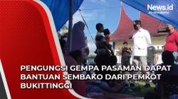 Video Pengungsi Gempa Pasaman Dapat Bantuan Sembako dari Pemkot Bukittinggi 