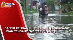 Video Banjir Rendam Dua Sekolah di Jombang, Ujian Tengah Semester Ditunda