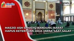 Video Masjid Ash Shiddiq Bandung Barat Hapus Ketentuan Jaga Jarak saat Salat