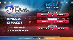 Link Live Streaming Liga Futsal Profesional Hari Ini: Ada Sadakata FC Vs DB Asia