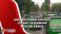 Ratusan Angkot Cisaat-Sukabumi Mogok, Pengemudi Protes Pemindahan Jalur