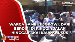Video Warga Sambut Jokowi, dari Berdiri di Pinggir Jalan hingga Pakai Kaus Khusus
