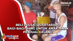 Beli Pulsa, Quartararo Bagi-Bagi Uang untuk Anak-Anak Penjual Gelang