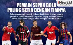 Infografis Pemain Sepak Bola Paling Setia dengan Timnya