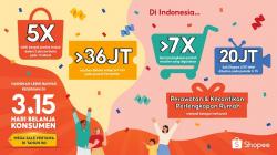 Shopee Akhiri Kampanye 3.15 Hari Belanja Konsumen, Produk Terjual 5 Kali Lebih Banyak dalam 2 Jam Pertama 