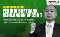 Infografis Mundur dari IKN, Pendiri Softbank Kehilangan Rp358 Triliun