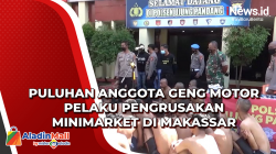 Puluhan Anggota Geng Motor Pelaku Pengrusakan Minimarket di Makassar Ditangkap Polisi