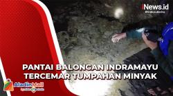 Pantai Balongan Indramayu Tercemar Tumpahan Minyak, Pelaku Wisata dan Warga Resah<