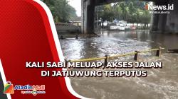 Kali Sabi Meluap, Akses Jalan di Jatiuwung Terputus
