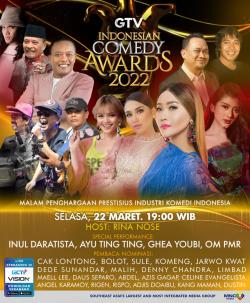 GTV Persembahkan Indonesian Comedy Awards 2022, Disambut Positif Penikmat Komedi Tanah Air!