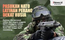 Infografis 30.000 Personel NATO Latihan Perang Dekat Rusia<