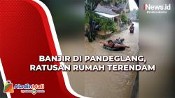 Ratusan Rumah Terendam Banjir di Pandeglang