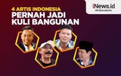 Infografis 4 Artis Indonesia Pernah Jadi Kuli Bangunan sebelum Terkenal